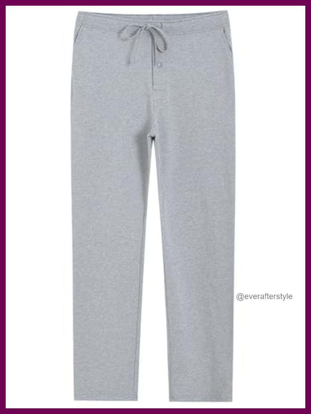 Tall Men's Cotton Pajama Lounge Pants 34 Inseam with Pockets